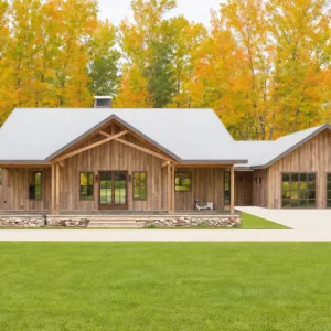 82x35 barndominium plans - floor plan and elevation
