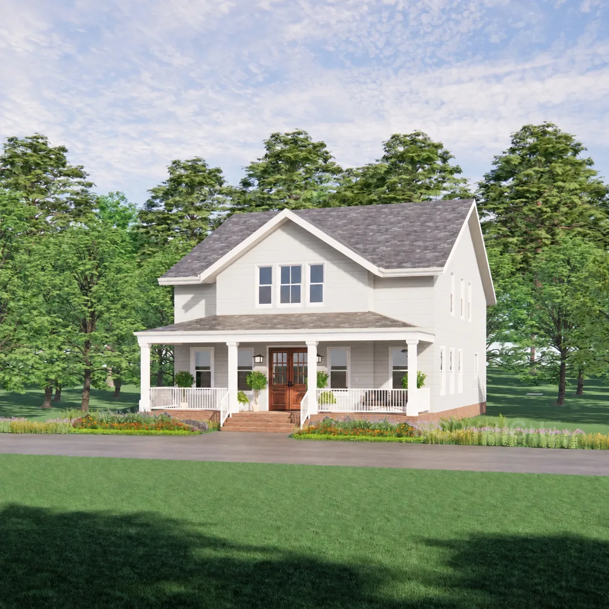 Tall Oak Country Farmhouse floor plan