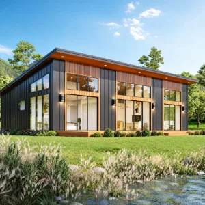 Cabin house plan - architectural drawing