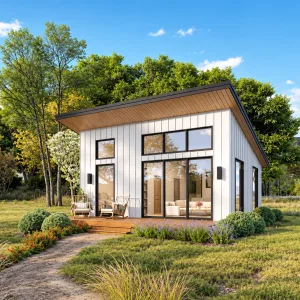 20x24 adu plans - floor plan and elevation