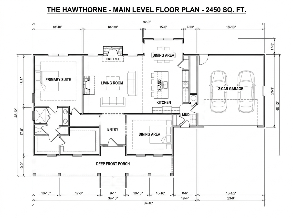 The Hawthorne floor plan