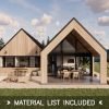 Twin Gable Modern Scandinavian Barn view 1