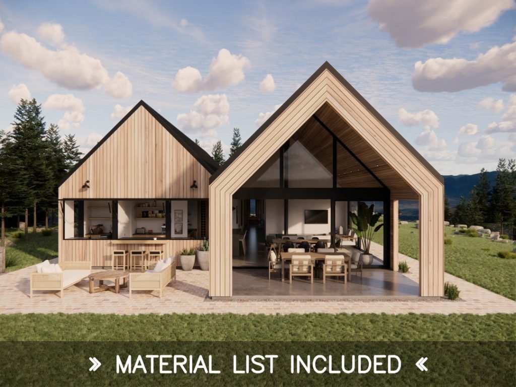 Twin Gable Modern Scandinavian Barn